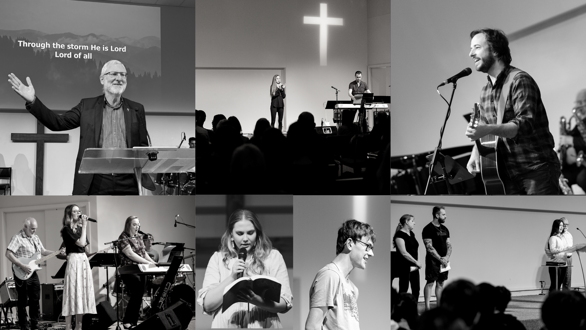 Sunday services collage